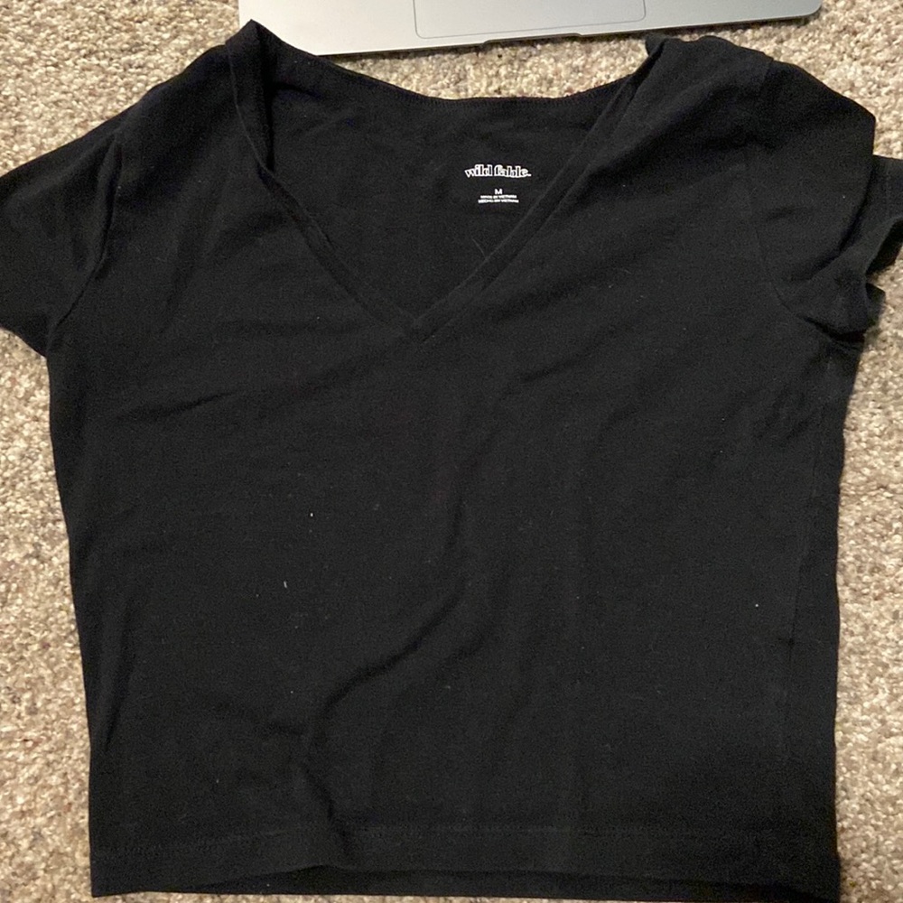 Black crop top.